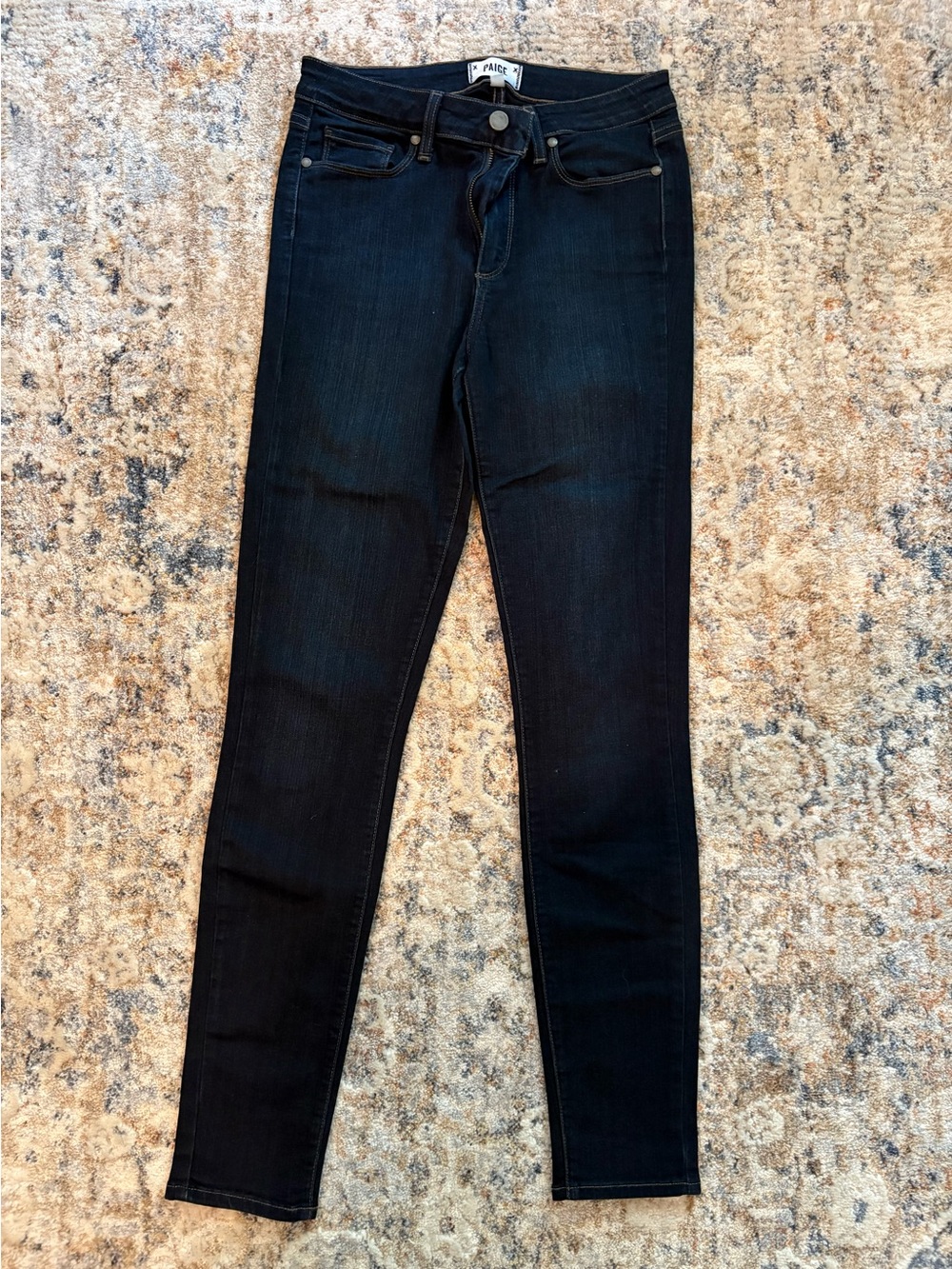 PAIGE Black High-Rise Skinny Jeans